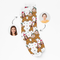 Personalised Gingerbread Face Socks